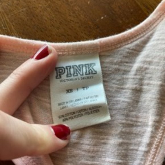 Pink Light Salmon Lightweight Halter Twist Tank - Picture 4 of 5